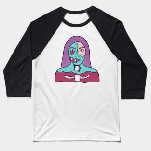 Pop Art Zombie Girl Baseball T-Shirt